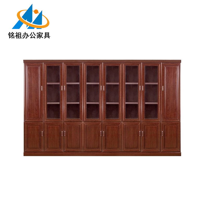 八門油漆帶玻璃文件柜